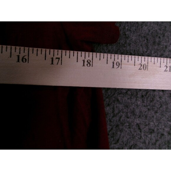 Hollister Top Women Medium Burgundy Base Layer Flowy Causal Everyday Basic Day - Picture 4 of 10